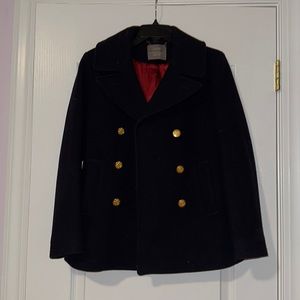 jcrew peacoat